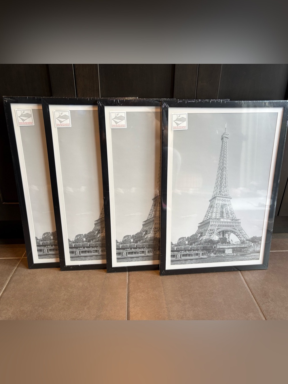 Brand New 13” x 19” Set of 4 Black Picture Frames